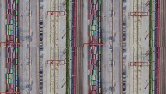 绍兴港现代物流园海上货物托运高清在线视频素材下载