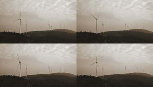 中国江西新能源风力发电高清在线视频素材下载