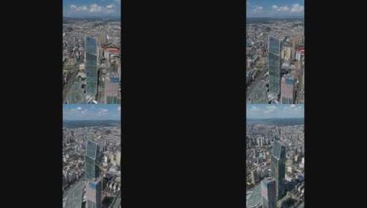 恒隆广场远景竖拍环绕高清在线视频素材下载