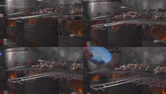 烤架上的蜗牛高清在线视频素材下载