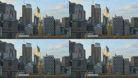 城市的摩天大楼高清在线视频素材下载