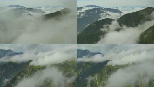 云雾缭绕的祖国大好河山高清在线视频素材下载