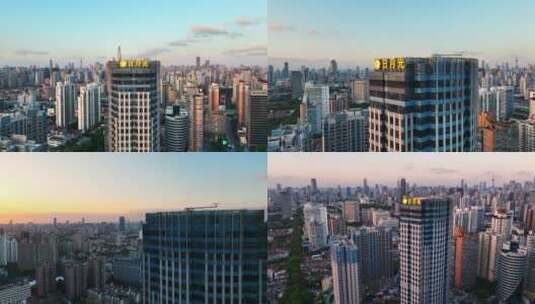 上海日月光 日落画面高清在线视频素材下载