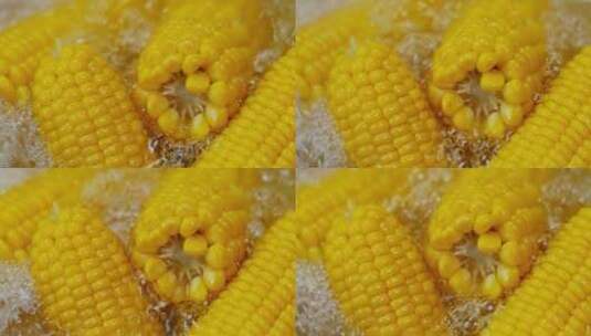 美味的煮玉米高清在线视频素材下载