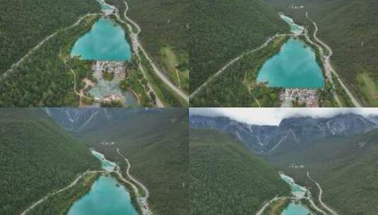 大山里的湖水高清在线视频素材下载