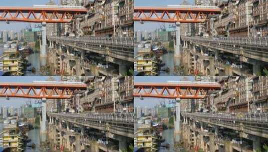 中国重庆河滨水旅游区高清在线视频素材下载