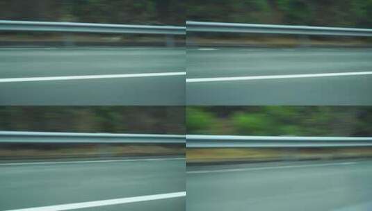 窗外风景车速速度感高速公路行驶高清在线视频素材下载