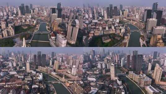 上海苏州河高清在线视频素材下载