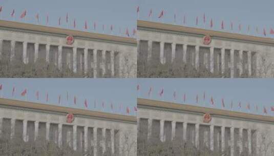 天安门红旗空镜 伟大首都高清在线视频素材下载