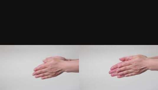 医院标准七步洗手方法示范视频高清在线视频素材下载
