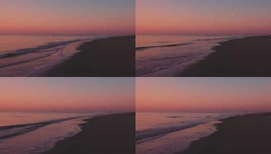 8k实拍海滩日出前后唯美空镜高清在线视频素材下载