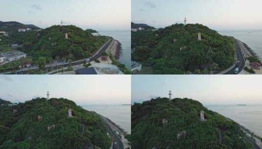 4k珠海桂山岛海岛风光航拍高清在线视频素材下载