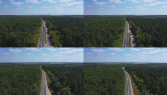 鸟瞰高速公路高清在线视频素材下载