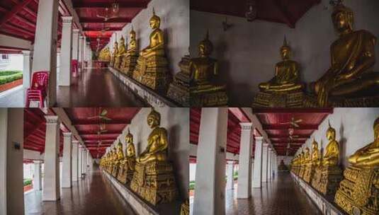 寺庙延时摄影高清在线视频素材下载