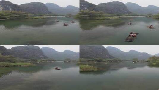 桂林山水风光航拍高清在线视频素材下载