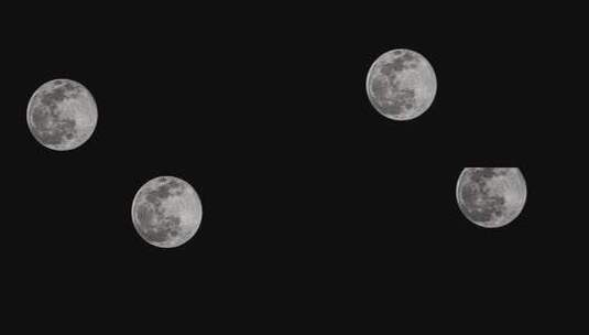 超大月球移动长镜头实拍高清在线视频素材下载