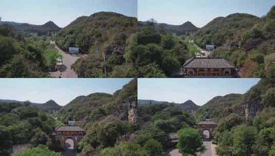 云南红河州弥勒市可邑小镇4A景区航拍高清在线视频素材下载