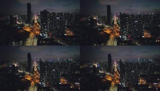 深圳罗湖夜景高清在线视频素材下载