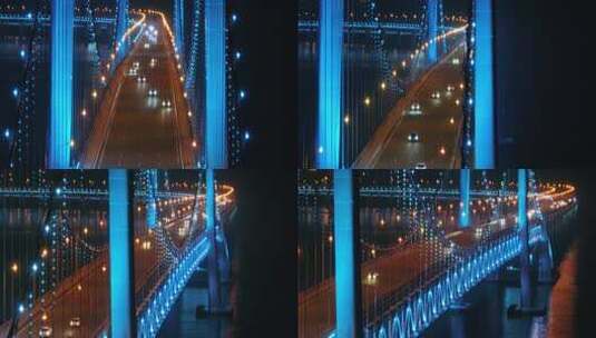 星海广场跨海大桥  大海 星海湾高清在线视频素材下载