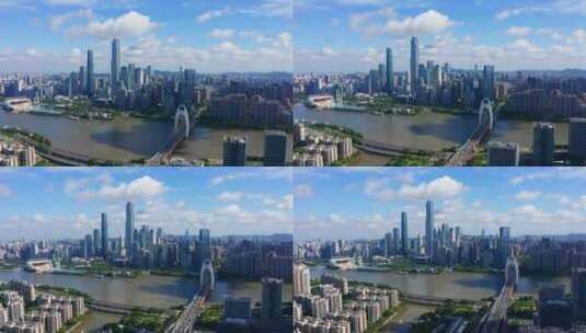 广州猎德珠江新城蓝天-3高清在线视频素材下载