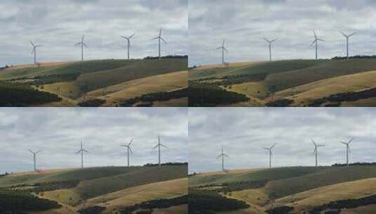 风力涡轮机场高清在线视频素材下载