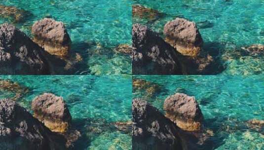 海边礁石高清在线视频素材下载
