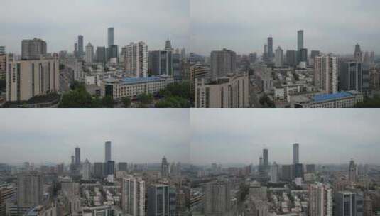 江苏徐州最高楼苏宁广场航拍高清在线视频素材下载