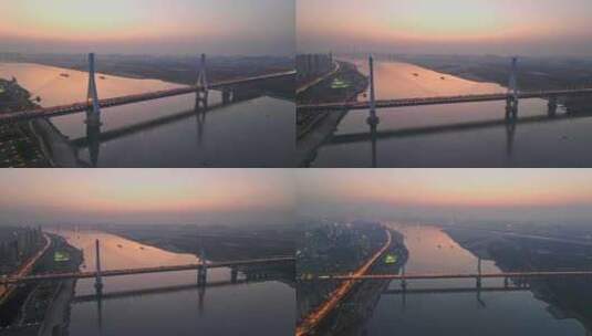 武汉天兴洲大桥高清在线视频素材下载
