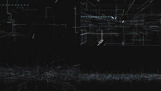 科技网格点线空间高清在线视频素材下载