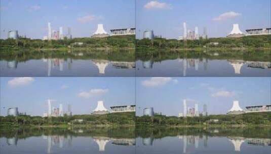 广西南宁国际会展中心城市风光延时高清在线视频素材下载