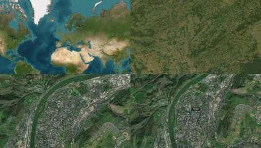 特里尔市地图Zoom德国高清在线视频素材下载