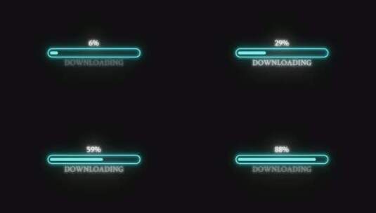 加载栏动画，下载系统。处理百分比Vd13高清在线视频素材下载