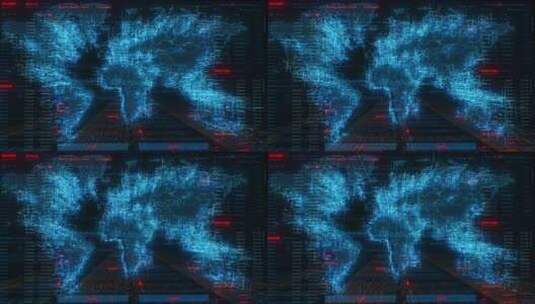网络世界地图高清在线视频素材下载