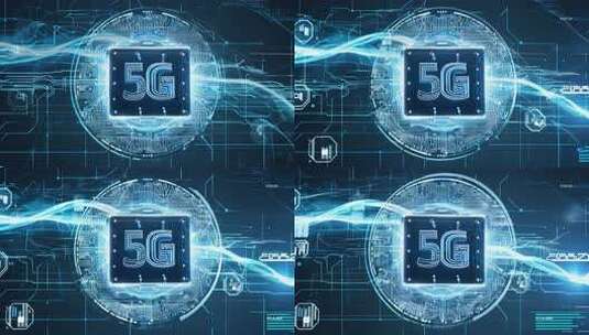 5G技术相关的科技感特效动画高清在线视频素材下载