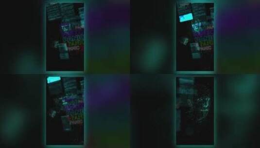 时尚动感荧光效果酒吧宣传片展示AE模板高清AE视频素材下载