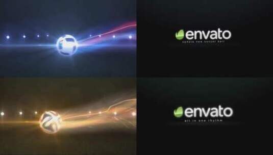 动态足球打开器比赛宣传动画AE模板高清AE视频素材下载