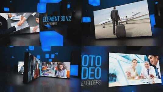 科技感企业幻灯片会议展示AE模板高清AE视频素材下载