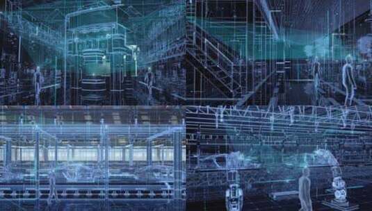 工厂工业车间智慧智能生产高清AE视频素材下载