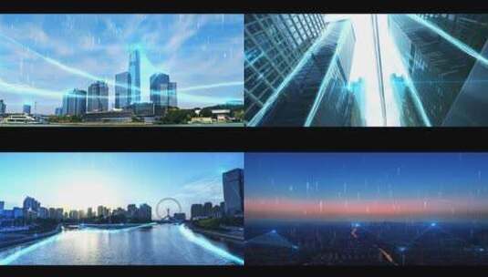 精品 · 震撼科技光线城市AE模板高清AE视频素材下载