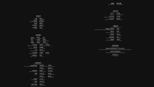 电影片尾字幕滚屏设计高清AE视频素材下载