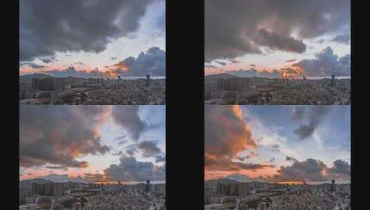 珠海城市日出4K高清延时摄影素材高清在线视频素材下载