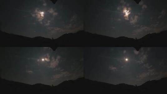 山巅上的月亮高清在线视频素材下载