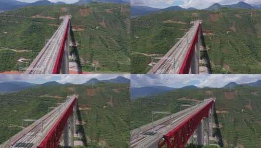 【4K】元江特大桥航拍高清在线视频素材下载