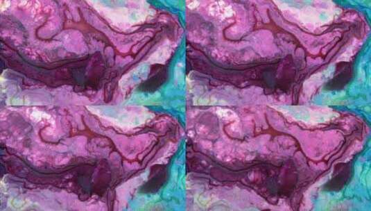 紫色流动变化的液体高清在线视频素材下载