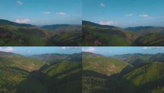 山区视频绿色森林大山夕阳黄昏高清在线视频素材下载