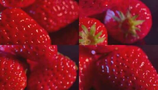 水果草莓新鲜高清在线视频素材下载