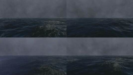 海洋中的风暴高清在线视频素材下载