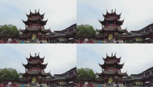 上海七宝古镇4K实拍高清在线视频素材下载