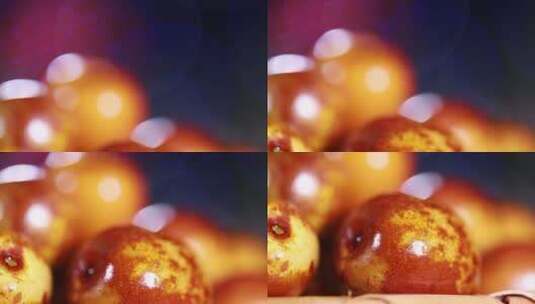 生熟两种冬枣脆枣催熟高清在线视频素材下载