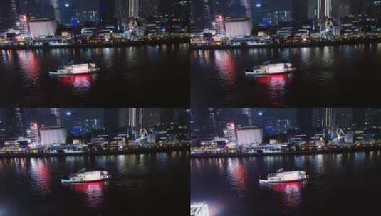 4K 夜游珠江高清在线视频素材下载